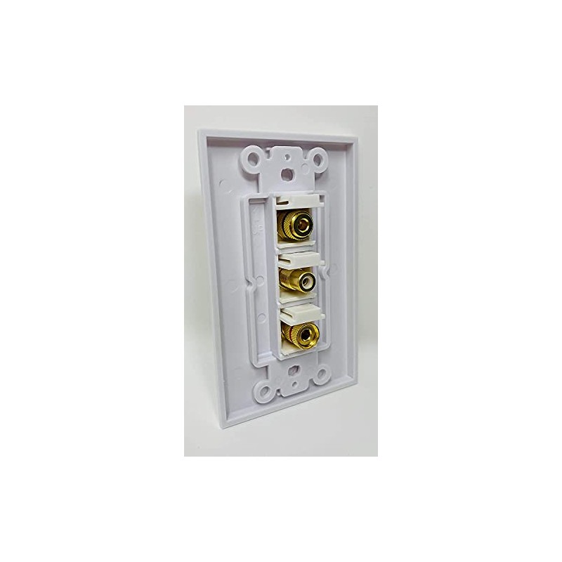 RiteAV - 1 Port RCA White 2 Port Banana Speaker