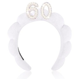 Jaciya 60th Birthday Decorations 60 Headband Crown 60th Birthday Gifts for Her