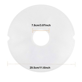 6 pieces 11.6inch Premium Round Dehydrator Sheets Reusable non-stick Food Dehydrator Machine Mesh Screen for fruit dryer
