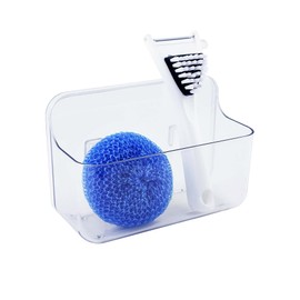 COLINCH Adhesive Wall Mounted Small Storage Organizer Box without Drilling for Bathroom, Pantry, Kitchen, Laundry, Utility Room, Inside of Cabinet Door - Clear