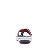 Clarks Women's Breeze Sea Flip-Flop, Navy/Red Synthetic, 5