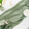 CHUQING Chiffon Table Runner Green Table Runner Wedding Sage Green