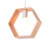 Chrasy Wooden Pendant Lamp Modern Ceiling Light Wood Lampshade Classical