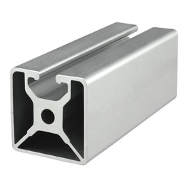 8020, 40-4001, 40 Series Aluminum 40mm x 40mm 40x40 Single Channel Aluminum Extrusion T Slotted Rail 80/20 Smooth Profile (Clear Anodize, 1220mm Long)