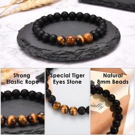 CERSLIMO 40th Birthday Gifts for Men, 40th Birthday Bracelet for Him, Happy 40 year old Birthday Gifts for Mens Dad Son Husband Boyfriend Brother, 40th Birthday Gifts Men