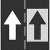 Oversized 60" x 36" Straight Arrow Stencil – Heavy-Duty Reusable