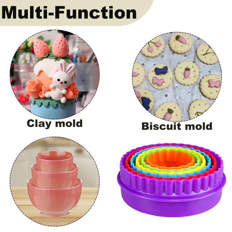 KFAREJGOAE 12 Pieces Display Stands for Pyrex Round Bowls Risers