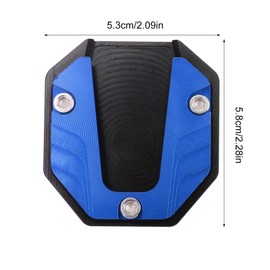Motorcycle Side Stand Plate Pads, Kickstand Extender Foot Side Stand, Anodic Oxidation Dye, High Strength Kickstand Pad Plate Support Accessories for Outdoor Surfaces