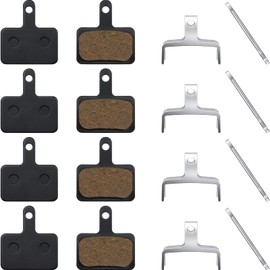 Zonon 4 Pairs Bike Brake Pads Compatible with Trp Tektro Shimano Deore Br-m575 M525 M515 T615 T675 M505 M495 M486 M485 M475 M465 M447 M446 M445 M416 M415 M395(Resin Brake Pads)