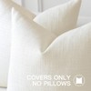 Artscope Linen Cushion Covers Set of 1 Decorative Lumbar Pillowcase