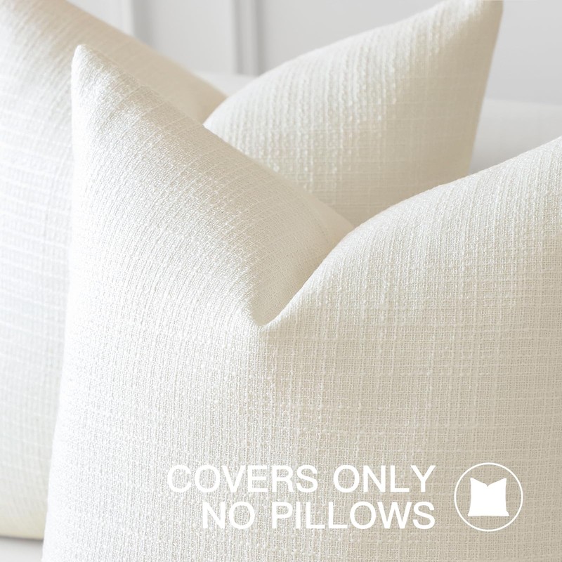 Artscope Linen Cushion Covers Set of 1 Decorative Lumbar Pillowcase