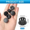 uxcell 30pcs Nylon Plastic Hole Plugs, 3/5"(16mm) Round Drill Screw