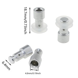 DGZZI 6PCS Replacement Float Valve Universal Replacement Float for Pressure Cookers Electric Pressure Cooker Float Valve Kit Float Stem and Rubber Cushion Fits Most Models of Power Pressure Cooker