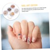 Baluue 5pcs Nail Art Crushed Shell Sequins for Manicure Natural