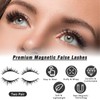 Nadiaen 2 Pairs Magnetic Eyelashes with Applicator, Reusable Magnetic Lashes,