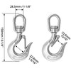 QWORK Chain Hook, Chain Swivel Hook, Hoist Swivel Hook, Slip