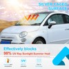 Full Window Sunshades Compatible with Fi@t 500 2010-2024 Accessories, Windshield