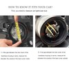 KOOMTOOM LED Headlight Dust Cover Rubber Seal Cap LED Xenon