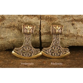 Kiss of Leather Thor's Hammer Pendant Bronze Br. 151, Bronze