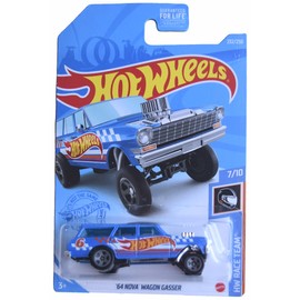 Hot Wheels '64 Nova Wagon Gasser, HW Race Team 7/10 [Blue] 232/250