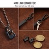 KeyUnity Mini Split Key Ring Quick Release Key Organizer, Titanium