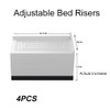 4 x Furniture Risers Bed Risers Square Lift Bed Foot