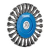 Draper 08059 Steel Twist-Knot Flat Wire Wheel Brush, 150mm, M14
