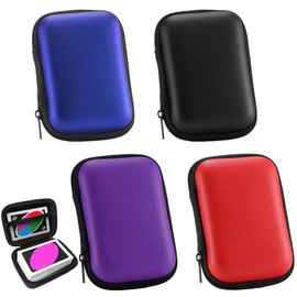 Matsizen Pack of 4 Card Box, Playing Cards, Card Game, Waterproof, Playing Card Case, Playing Card Box, Card Box Compatible with UNO Cards, for Storing Cards, Headphones and Data Cables, red