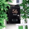 Self Adhesive Mailbox Numbers,Door Address Number Stickers for Office Room,Raised