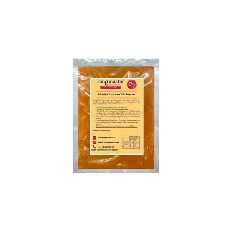 Trinidad Scorpion Dried Chilli Powder - Worlds 2nd Hottest Chilli