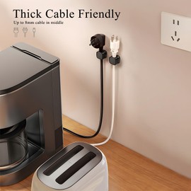 Cord Organizer Holder, 6 Pack Magnetic Desk Cable Clips Management, Hide Phone Charging Cable Keeper, Multipurpose Cable Management,Kitchen Appliances, Office Supplies