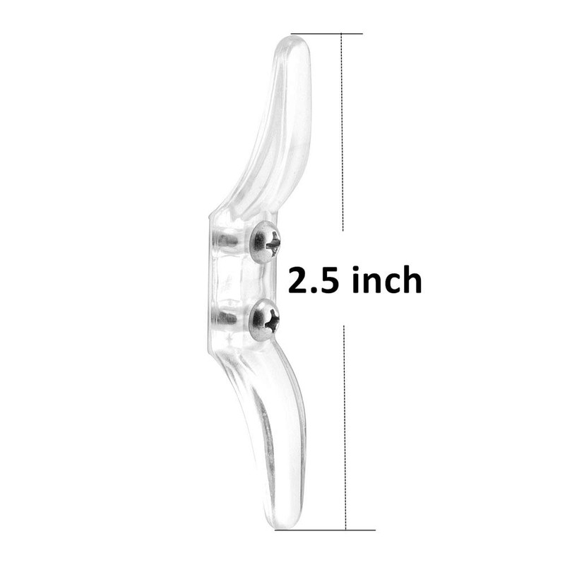 4pcs Clear Cord Cleat for Child Safety and 8pcs Screws