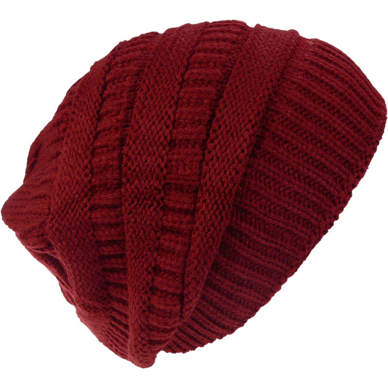 Harrys-Collection Women's Beanie Lined in 6 Colours, red