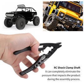 RC Shock Clamp Pliers Alloy Metal Shock Absorber Joint Ball Pliers for Aluminum RC Car 1/10 1/8 RC Remote Control Car Multi RC Car Damper Pliers Clip Maintenance Pliers RC Shock Clamp Pliers