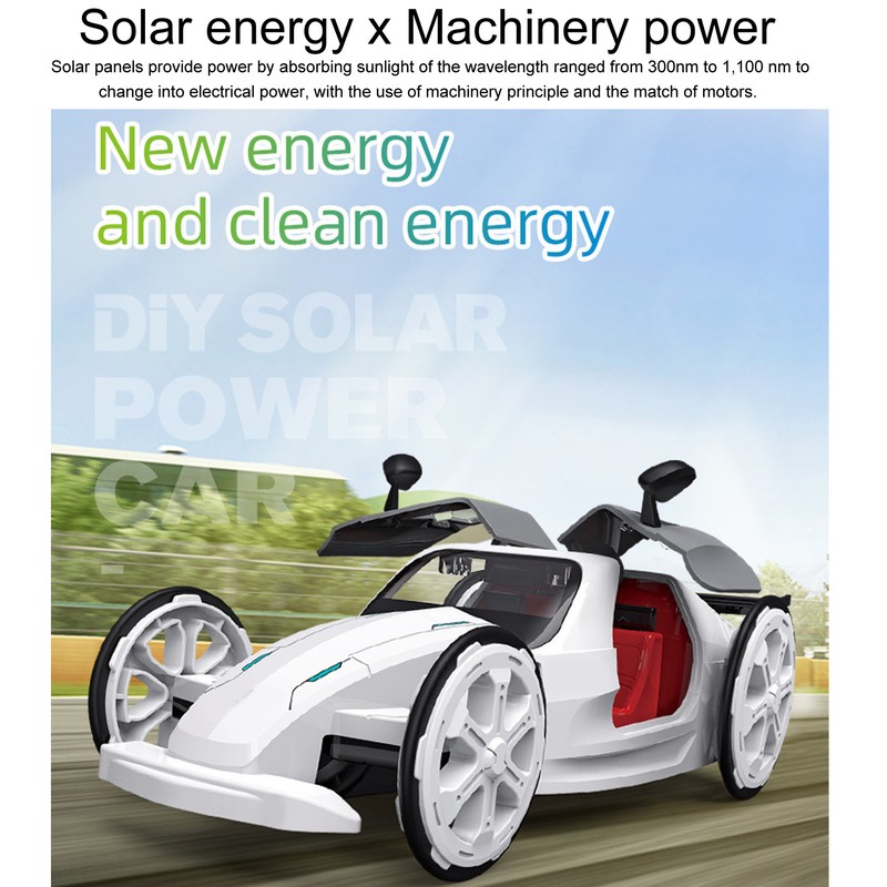 Solar Toys Car Kits for Children Kids Science Education Self