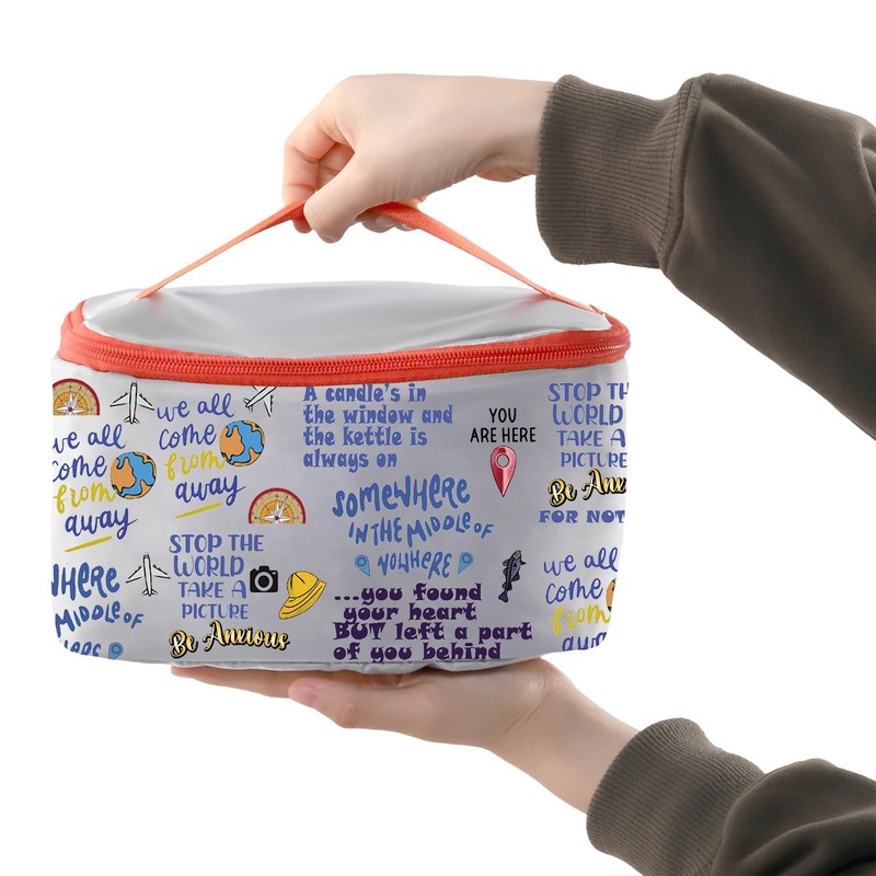 PXTIDY Broadway Musical Makeup Bag Come from Away Musical Themed