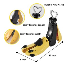 DALUBAE Shoe Stretcher Women Men, Boot Stretcher Unisex Adjustable Width Length for Wide Feet