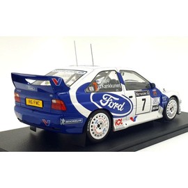 Diecast Model Car Compatible for IXO Models Ford Escort WRC, 1:18 Scale, #7 Kankkunen/Repo RAC Rally 1998, Die-Cast Model Car 18RMC170A22