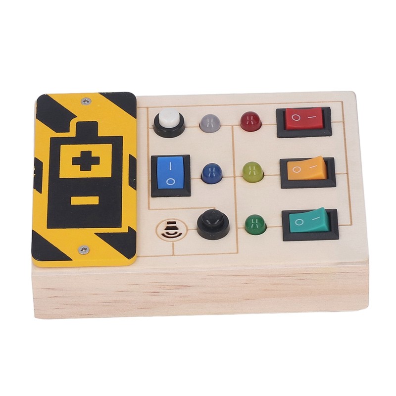 Light Up Sensory Board Noiseless Educational Portable Wooden LED Light