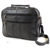 Ladies Mens Real Leather Travel Flight Shoulder Cross Body Organiser