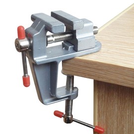 Sourcemall Small Desktop Vice Portable Bench Vice Mini Table Clamp Easy Installation (Aluminum (0-30mm))