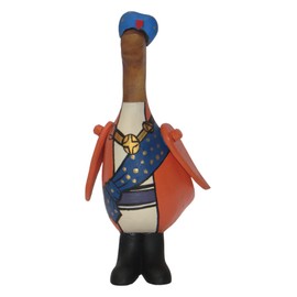 Brave Wings Hand Carved Wooden Bamboo Duck ~ Prince of Persia Duck 21cm High ~ Ornament Sculpture Figurine Statue Unique Table Decoration Home Decor ~ 5249