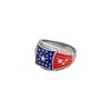 JINAO American Flag Rings for Men 14K Gold-Plated - Patriotic