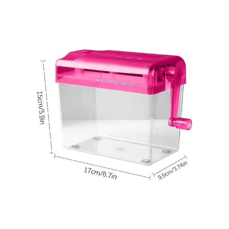 Hand Shredder, TRITURADOR DE Papel Manual TAMAÑO A6 (10.5 X
