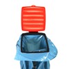 com-four® garbage bag stand with lid, can be set up