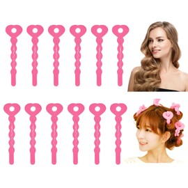 RICISUNG Sponge Curler, Set of 12, Hand Winding Curler, Hair Curler, Curler, Harmless to Hair, Soft, No Heat Damage, Safe, Easy to Use, DIY Hair