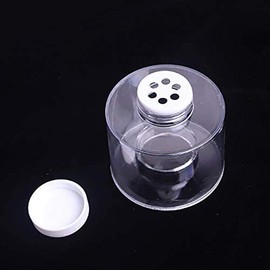 XIONGQI Transparent Spice Storage Containers,6Pcs Stackable Spice Storage Boxes Condiment Jars,Seasoning Storage Container for Sugar, Salt, Pepper and Other Spices