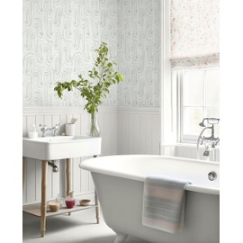 Guvana Peel and Stick Wallpaper Sage Green Contact Paper Mid Century Modern Abstract Geometric Wall Paper Self-Adhesive Removable Wallpaper for Bedroom Bathroom Kitchen Thicken Vinyl Roll 17.3"x78.7"