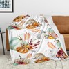 Nextchange Autumn Decor Fleece Throw Blankets, Fall Decor Throw Blanket