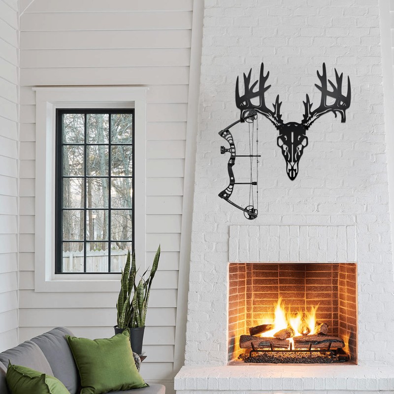 Deer Skull Wall Mount & Bow Rack – Iron Archery
